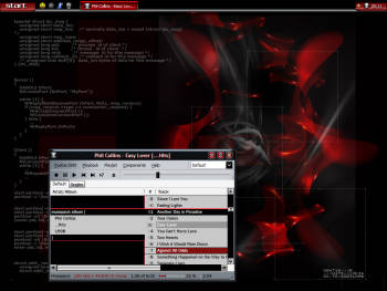 Screenshot of fitting wallpaper and visual style combination